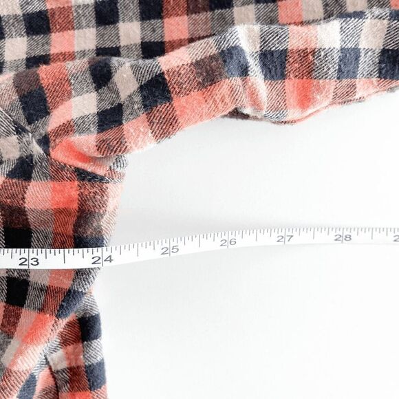 Dickies Men's Classic Cotton Plaid Pearl Snap Shirt Tan Black Orange Size XL - Picture 6 of 9